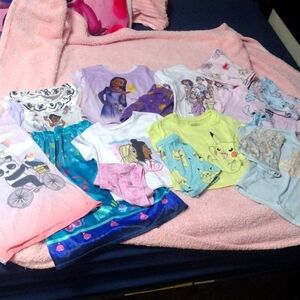 Disney Variety of Girls size 4/5 pajamas